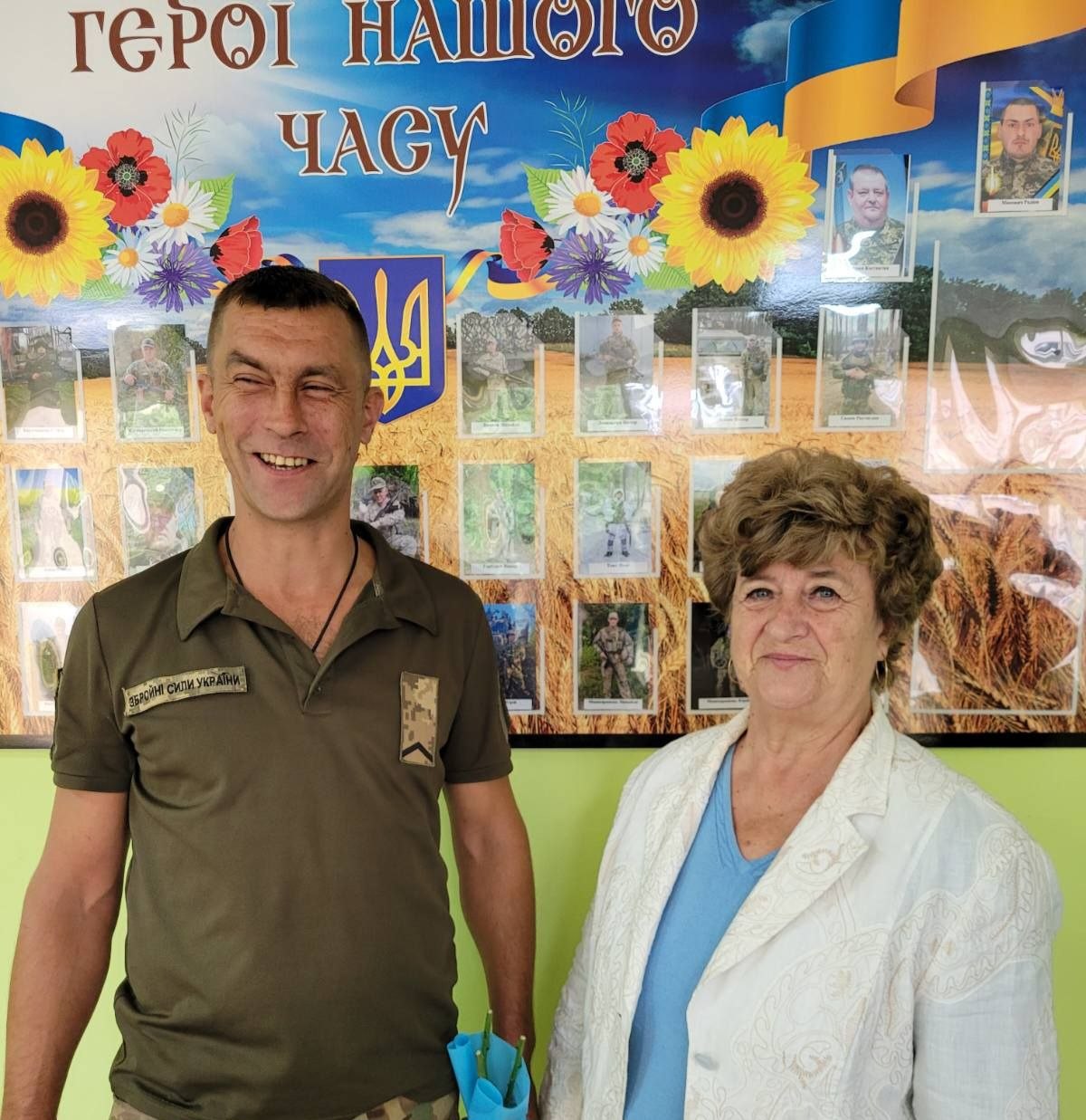 Катерина Горбунова з сином військовим